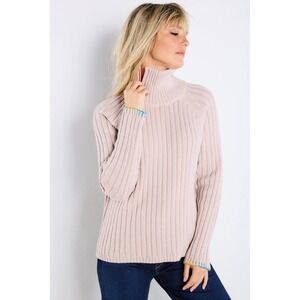 Lisa Todd Spellbound Knit Ribbed Sweater Zipper Neck Women's Size XL